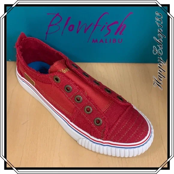 Blowfish Shoes Blowfish Malibu Buzz Jester Red Slip On